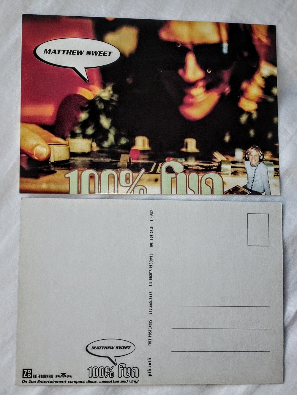 Vintage 90s Matthew Sweet Promo Postcard Lot of 5 Alt Rock Power Pop Memorabilia
